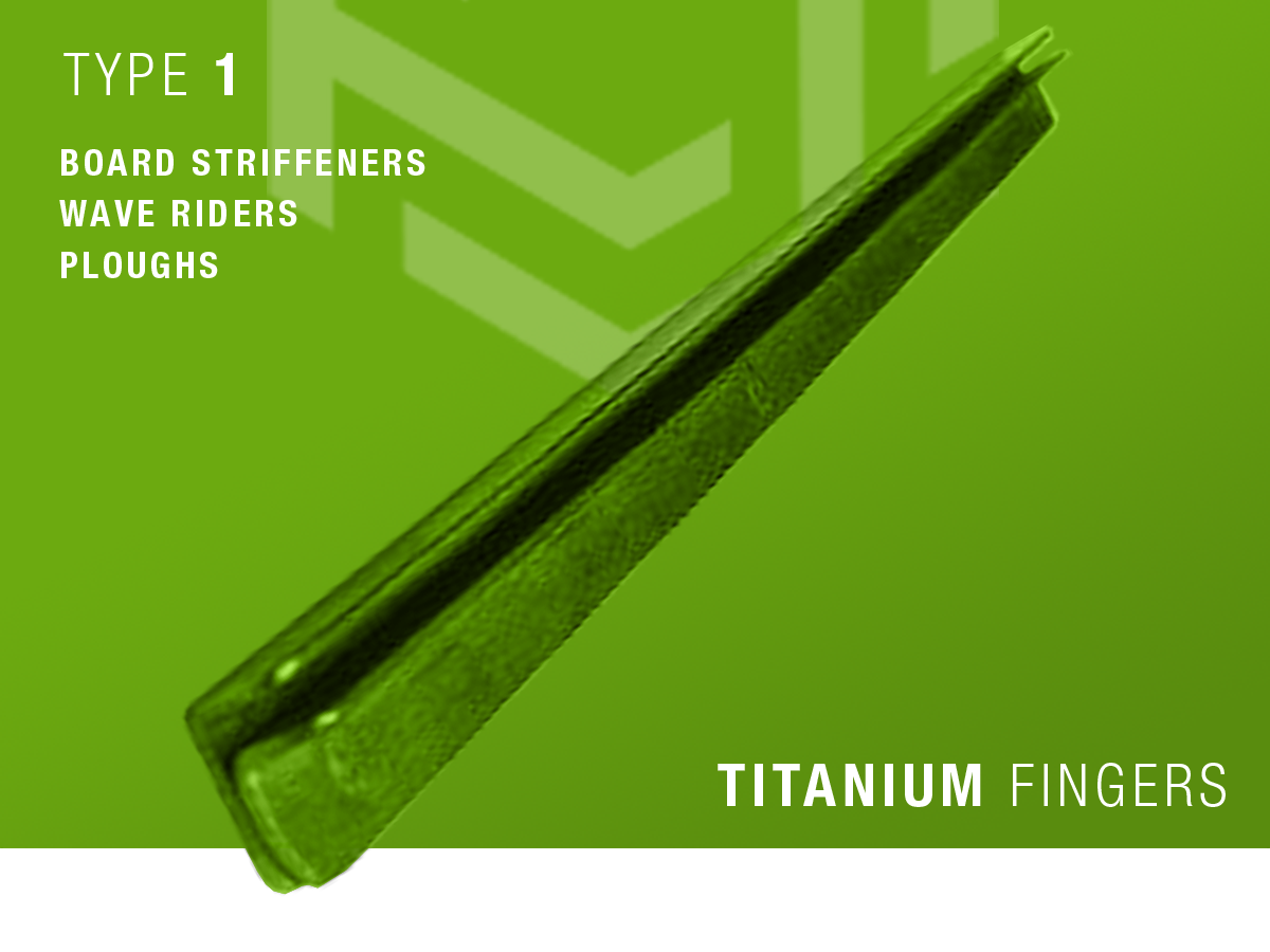 Titanium Plough (Strip Finger) - Type 1 - TFL-CTP-001