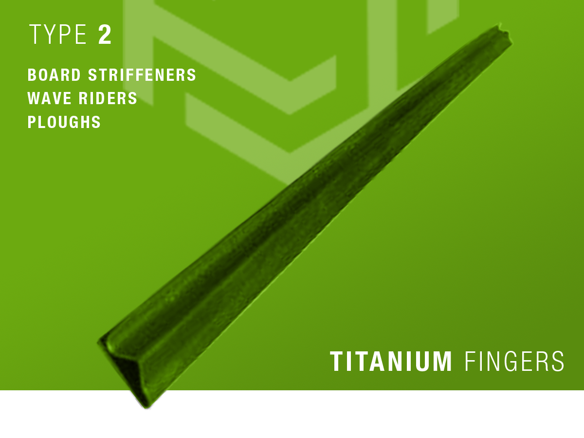 Titanium Plough (Strip Finger) - Type 2 - TFL-CTP-002