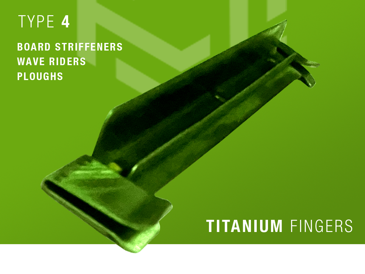 Titanium Plough (Strip Finger) - Type 4 - TFL-CTP-004