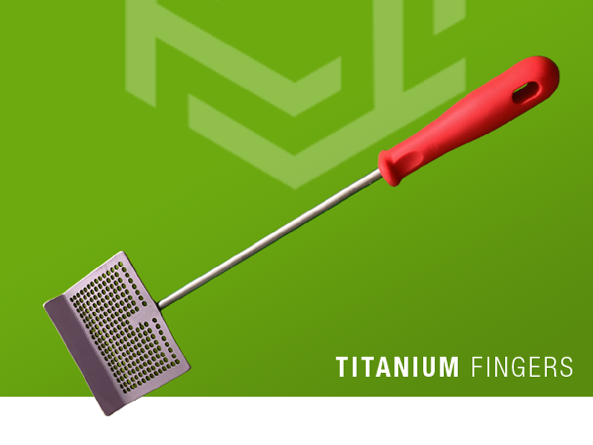 Titanium Short Wide Perforated Scraper - TFL-TCT-008